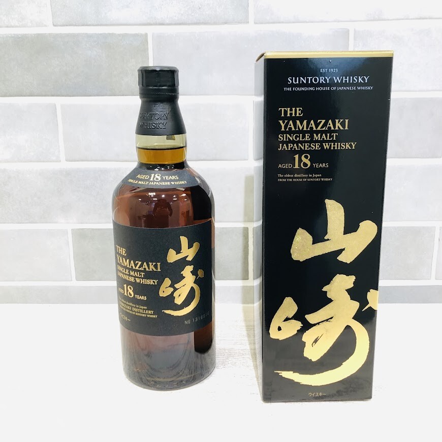 ♪【未開栓】サントリー シングルモルト ウイスキー 山崎18年 700ml/43度/瓶 S28288701972