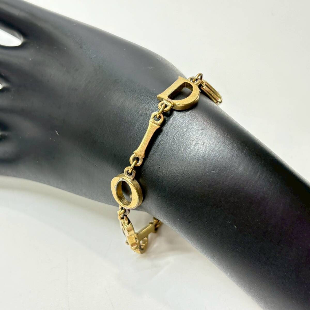 ■ 1円〜【現状保管品】 Christian Dior クリスチャン ディオール ブレスレット DIOR PARIS ゴールドカラー ヴィンテージ L160069