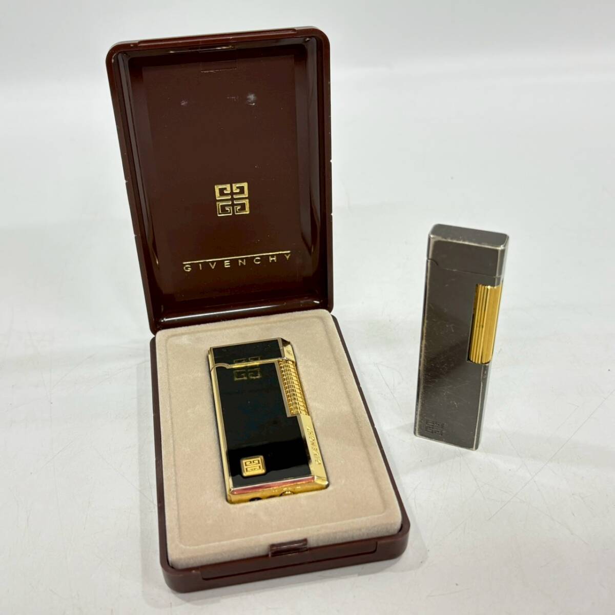 ■ 1円〜【セット売り】 GIVENCHY ジバンシー ジバンシィ ライター 2点 9000 等 ガスライター ローラー式 喫煙具 喫煙グッズ L160296