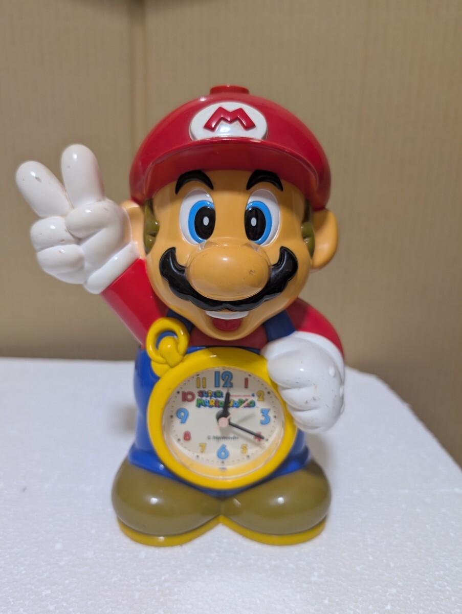 当時物 希少 Nintendo 任天堂 SUPER MARIO WORLD スーパーマリオワールド　目覚まし時計 スーパーマリオ SUPER MARIO BROS 一部難あり 