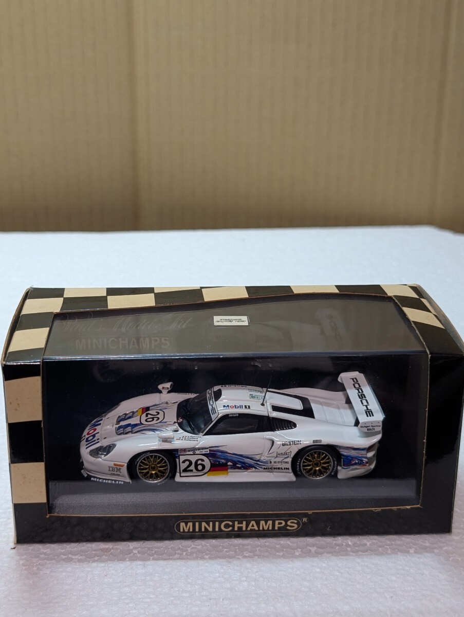 絶版ミニカー ミニチャンプス 1/43 Porsche 911 GT1 #26 24h Le Mans 1997 Collard Kelleners Dalmas ポルシェ911GT MINICHAMPS