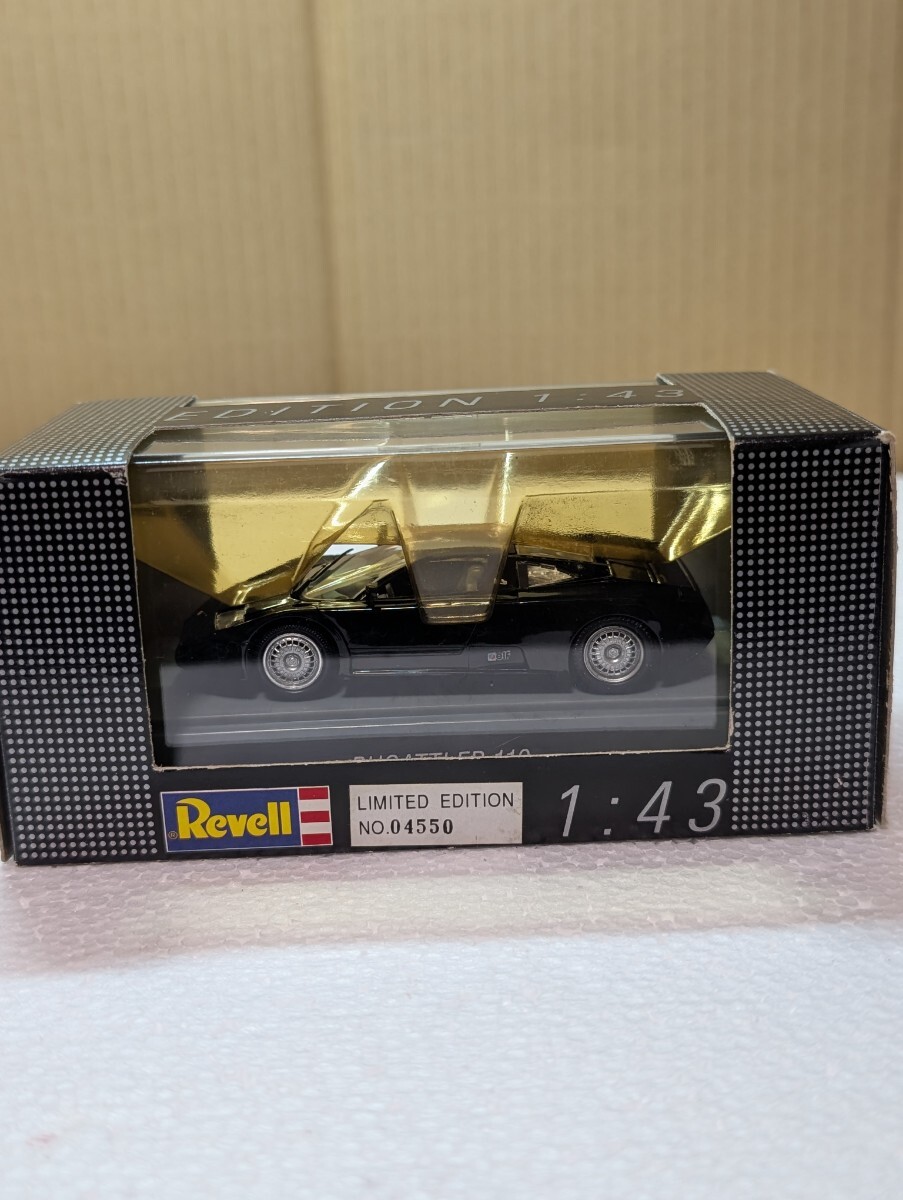1994年絶版ミニカー Revell ブガッティ EB110 1/43 BUGATTI EB110 LIMITED EDITION 黒色 BLACK