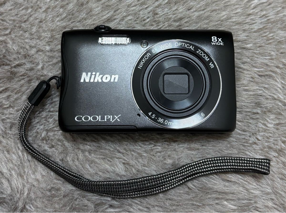 Nikon COOLPIX ニコン クールピクス コンパクトデジタルカメラ ブラック S3700