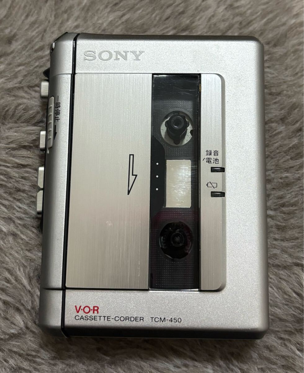 SONY TCM-450 カセットコーダー V.O.R CASSETTE-CORDER