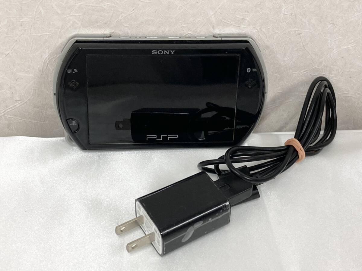 T◇ １円スタート　通電確認済み　PSP　プレイステーションポータブル　PSP -N1000　充電器　ブラック　ゲーム機