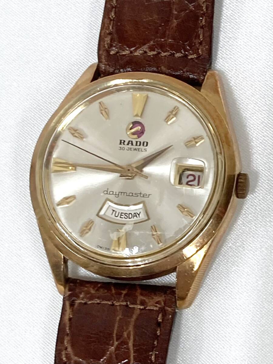 H◎ １円スタート　RADO　ラドー　11753　腕時計　daymaster　デイマスター　30石　デイデイト　ヴィンテージ
