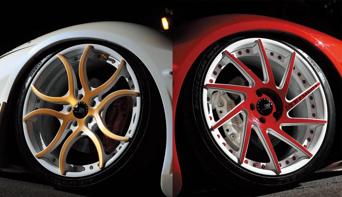 【極太深リム】 FORGIATO 20in 9.5J-20 11.5J-62 PCD114.3 5H 鍛造 アメ鍛 スカイフォージド オロチ R35 GT-R Z33 Z34 ワイドボディ