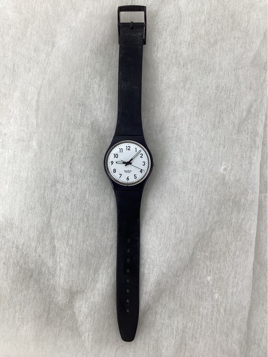 SWATCH スウォッチ 腕時計 クォーツ ブラック Something New LB153 動作未確認 中古