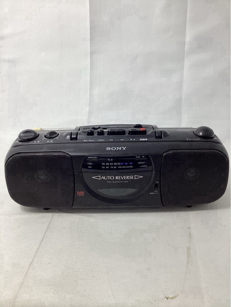 SONY ラジカセ CFS-E15 ブラック ソニー 動作不良あり 中古