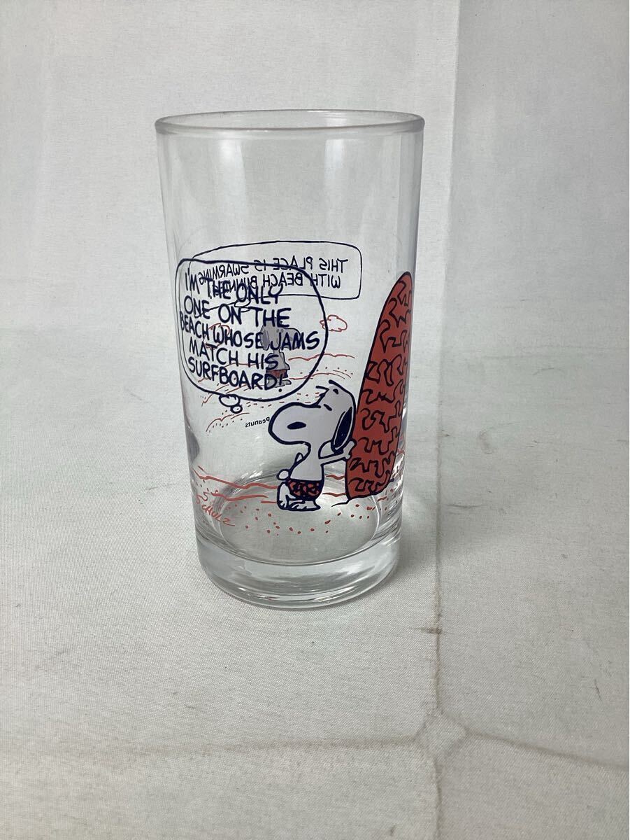 スヌーピー サーフボード グラス コップ 2015 PEANUTS 中古
