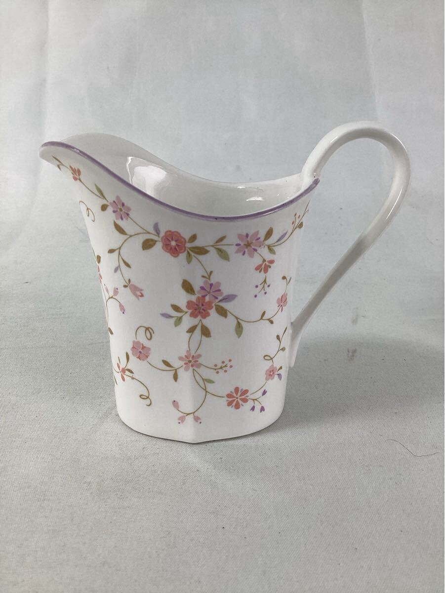 Noritake NEW DECADE 9406 FLORENCE ミルクピッチャー クリーマー ヴィンテージ 花柄 洋食器 中古