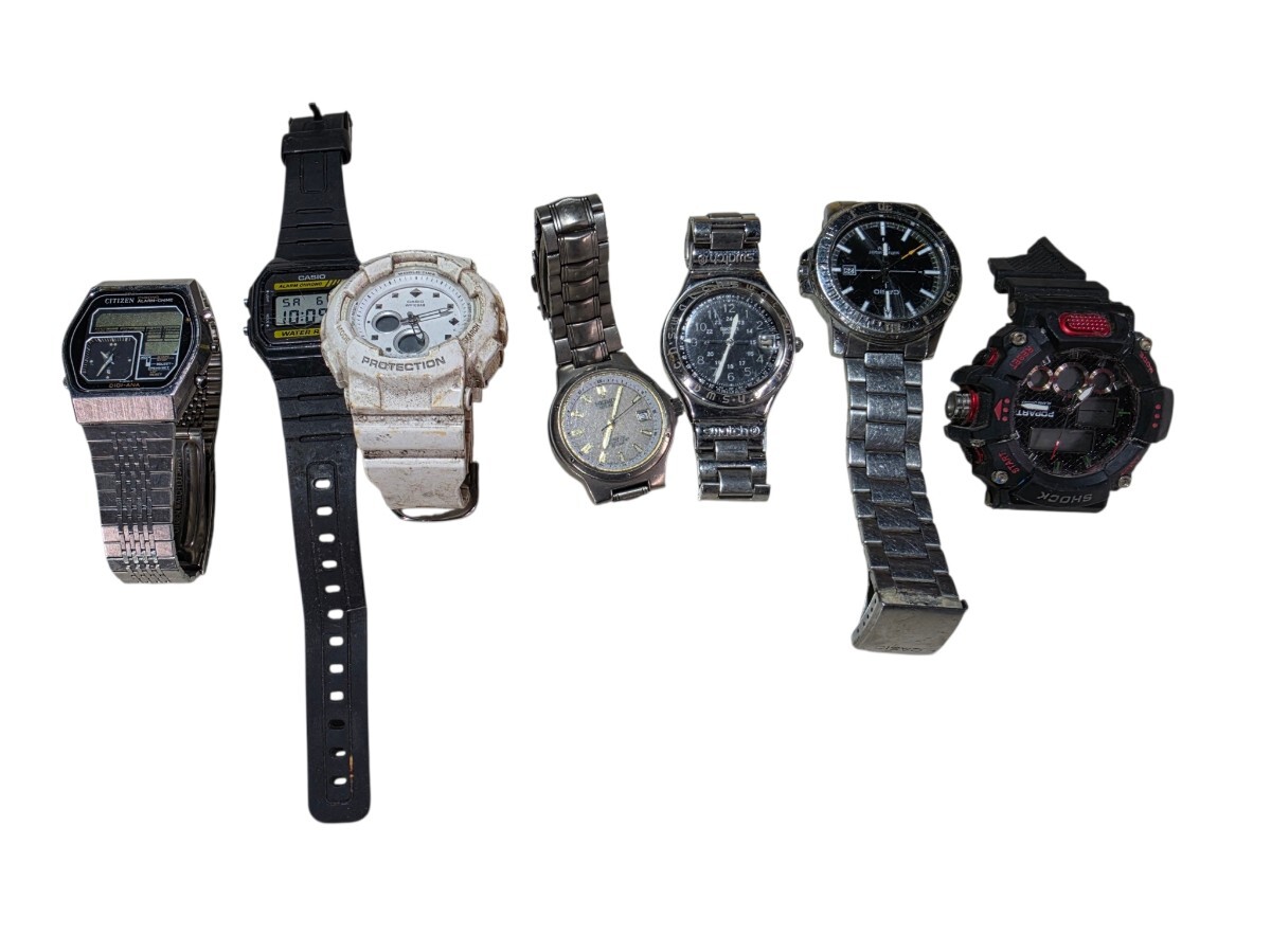 ジャンク 7点セット まとめて CASIO カシオ アラームクロノグラフクオーツ デジタル 腕時計 CITIZEN SEIKO CASIO 腕時計 カシオ
