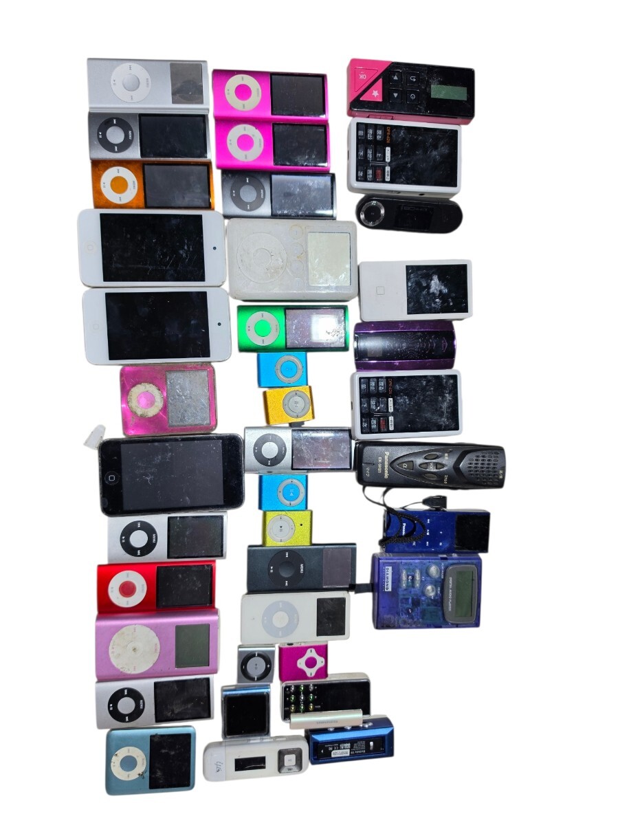 39台 まとめApple. iPod アップル アイポッド classic.nano touch.SONY.MP3 Walkman.まとめ売り.ジャンク iPod SONY Apple MP3プレーヤー
