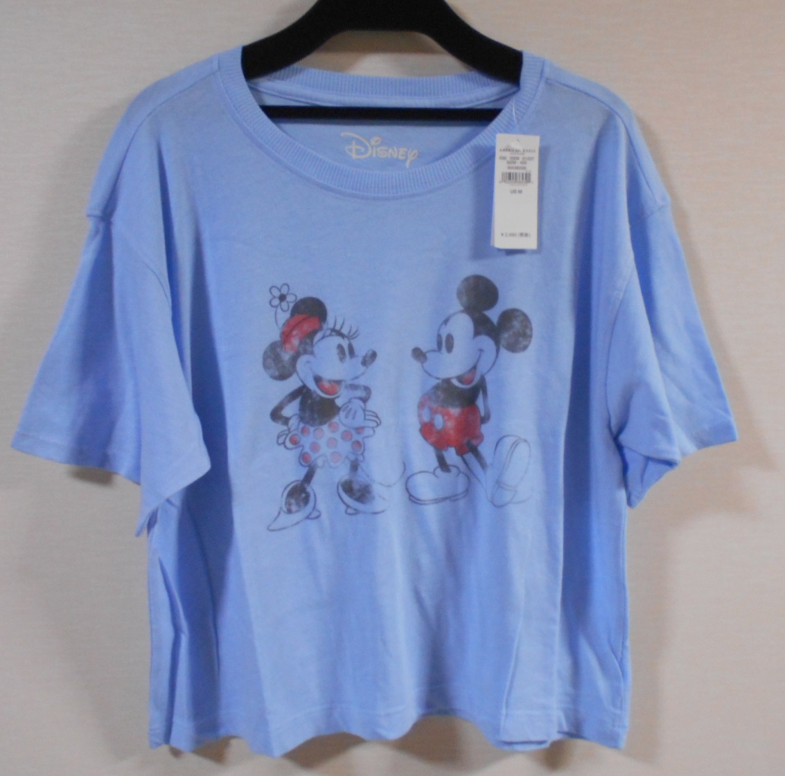 アメリカンイーグル ミッキー ミニー 半袖 Ｔシャツ M ☆彡タグ付き新品 