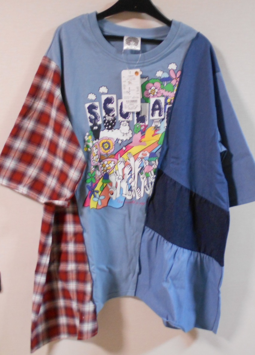 スカラー scolar 変わりデザイン Tシャツ M ☆彡タグ付き新品 