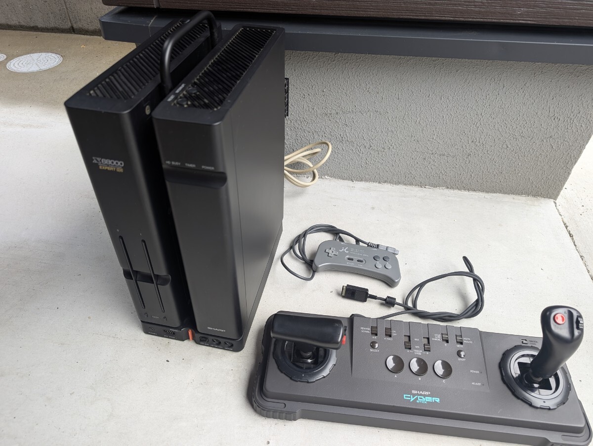 SHARP x68000 本体 コントローラー ジョイスティック 電通確認済み