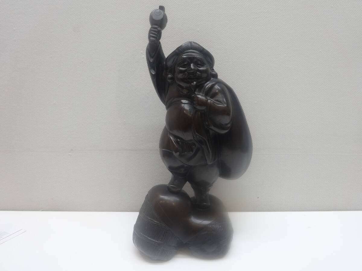 骨董祭 工芸品祭 勝彦 大黒天 銅像 中古品 現状品 長期自宅保管品 ブロンズ像