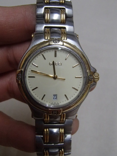 !●腕時計 GUCCI グッチ 9040M SWISS MADE メンズ 電池交換済み