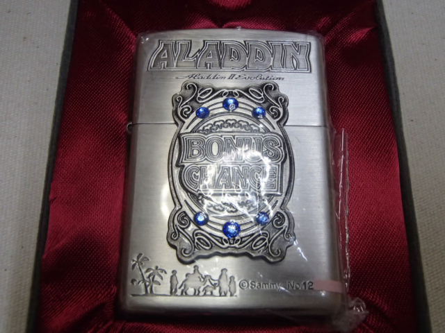 !●Zippo ALADDIN BONUS CHANCE Sammy No.12〇〇 アラジン ジッポー 未使用品