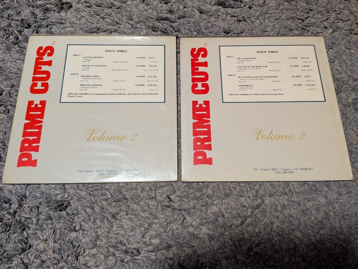 【2枚組LP】PRIME CUTS Volume 2, Issue Three DJ専用 プロモ盤 マイケル・ジャクソン Smooth Criminal 収録 1980年代リミックス　中古盤