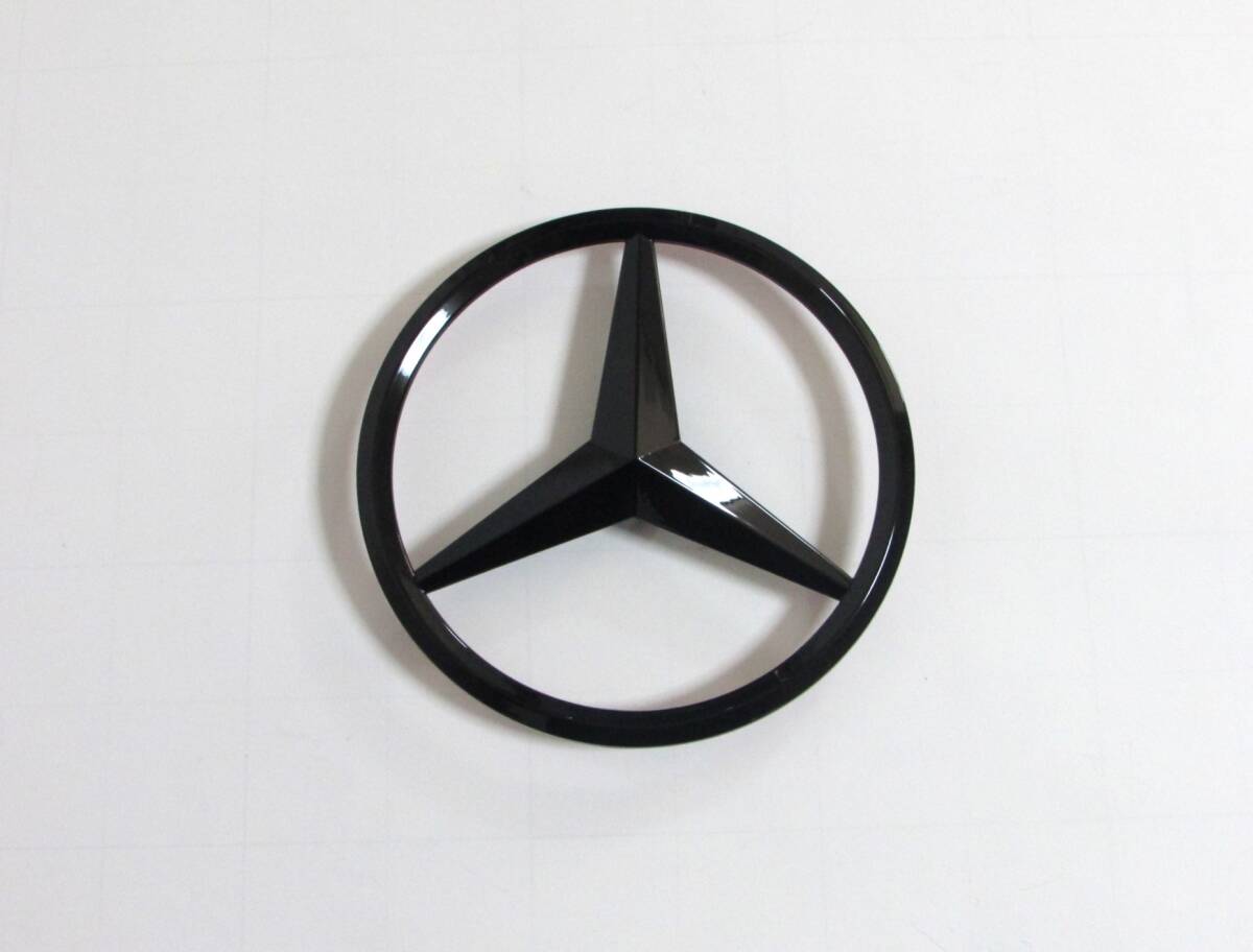 Mercedes Benz メルセデス ベンツ リア トランク エンブレム ブラック 艶有り 90mm