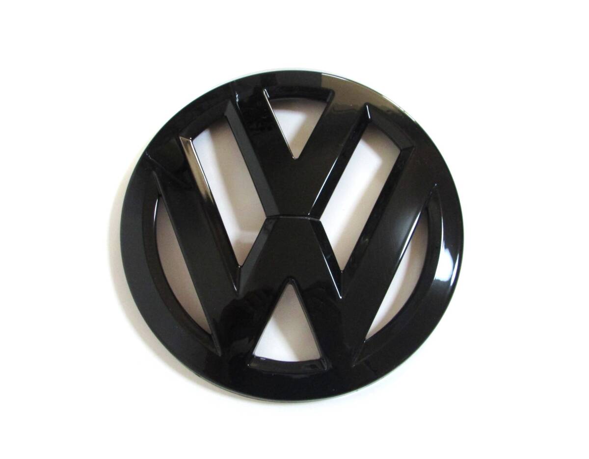 VW フォルクスワーゲン ゴルフ7.5 フロント グリル エンブレム カバー ブラック 艶有り 被せタイプ MK7 GTI