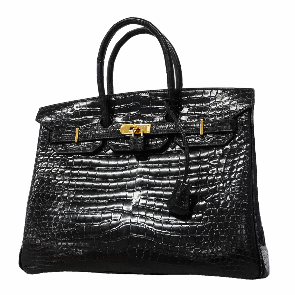 ★SALE 【6fa1753-g】エルメス ハンドバッグ バーキン35 ポロサス ブラック ゴールド金具 □G刻印【中古】レディース
