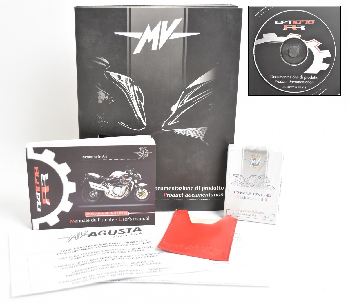 未使用 MV AGUSTA アグスタ F4 1000 RR 312/1078RR オーナーズマニュアル パーツリスト CD Brutale ブルターレ バイク オートバイS-798