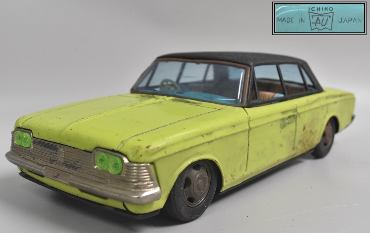 当時物 ICHIKO イチコー トヨペット クラウン デラックス TOYOPET CROWN 全長約30cm ブリキ 自動車 日本製 RT-228G/006
