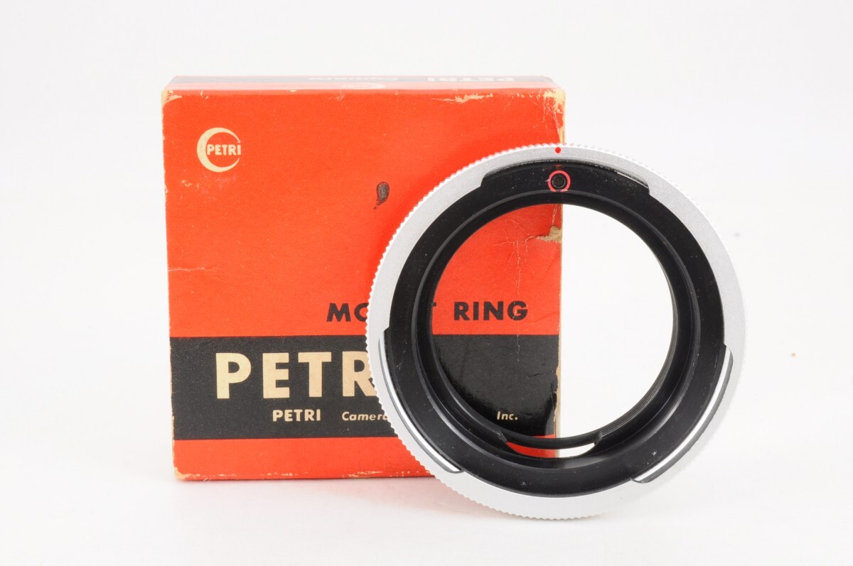 希少 PETRI ペトリ マウントリング 接写リング用 ペトリマウント→M42 MOUNT RING 元箱付 カメラ アクセサリー オールド S-784