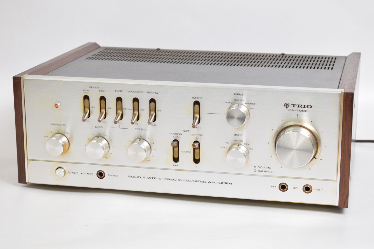 TRIO トリオ KA-7006 プリメインアンプ ステレオ インテグレーテッドアンプ STEREO INTEGRATED AMPLIFIER 音楽 音響 オーディオ機器 P-3