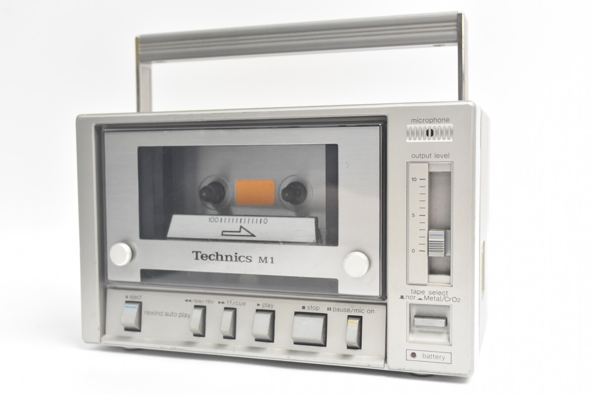 動作品 当時物 Technics テクニクス カセットデッキ RS-M1 STEREO CO-DECK カセットテープ プレーヤー レトロ オーディオ機器 RU-25G/019