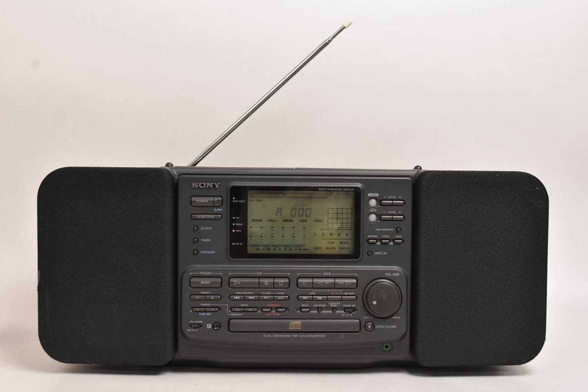 SONY ソニー ZS-7 SONAHAWK ソナホーク CD ラジカセ ラジオ カセット 当時物 音楽 オーディオ機器 RU-202M/023
