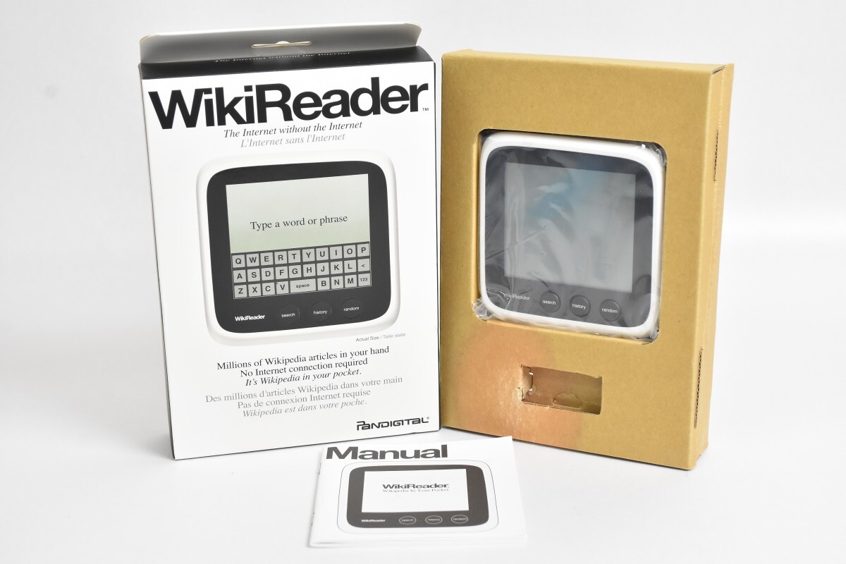 未使用 WikiReader ウィキリーダー オフライン テキスト モバイル 取説 元箱付 ウィキペディア RT-803S/012
