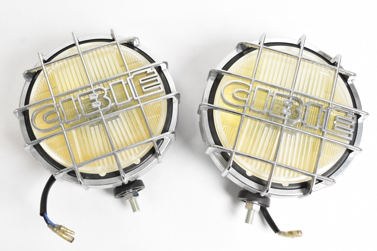 希少 当時物 CIBIE シビエSAE F5 フォグランプ ペア イエロー フォグライト カバー付 2個セット 旧車 カスタム クロカン RU-529S/030
