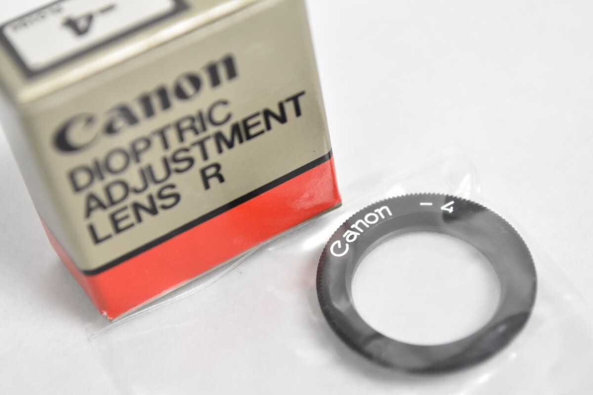 未開封 Canon キャノン DIOPTRIC ADJUSTMENT LENS R -4 F-1用 視度補正レンズ キヤノン 一眼レフ カメラ アクセサリー RR-642G-A/714