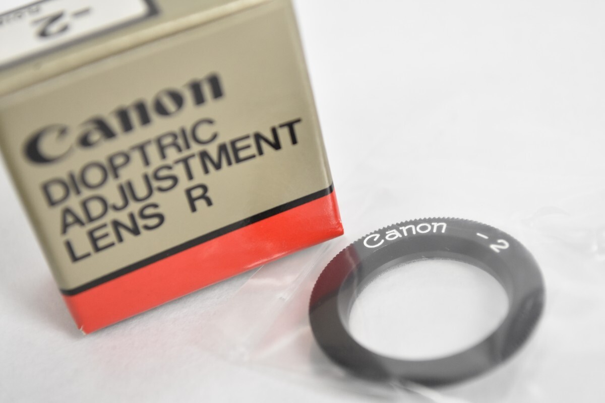 未開封 Canon キャノン DIOPTRIC ADJUSTMENT LENS R -2 F-1用 視度補正レンズ キヤノン 一眼レフ カメラ アクセサリー RR-635G-A/714