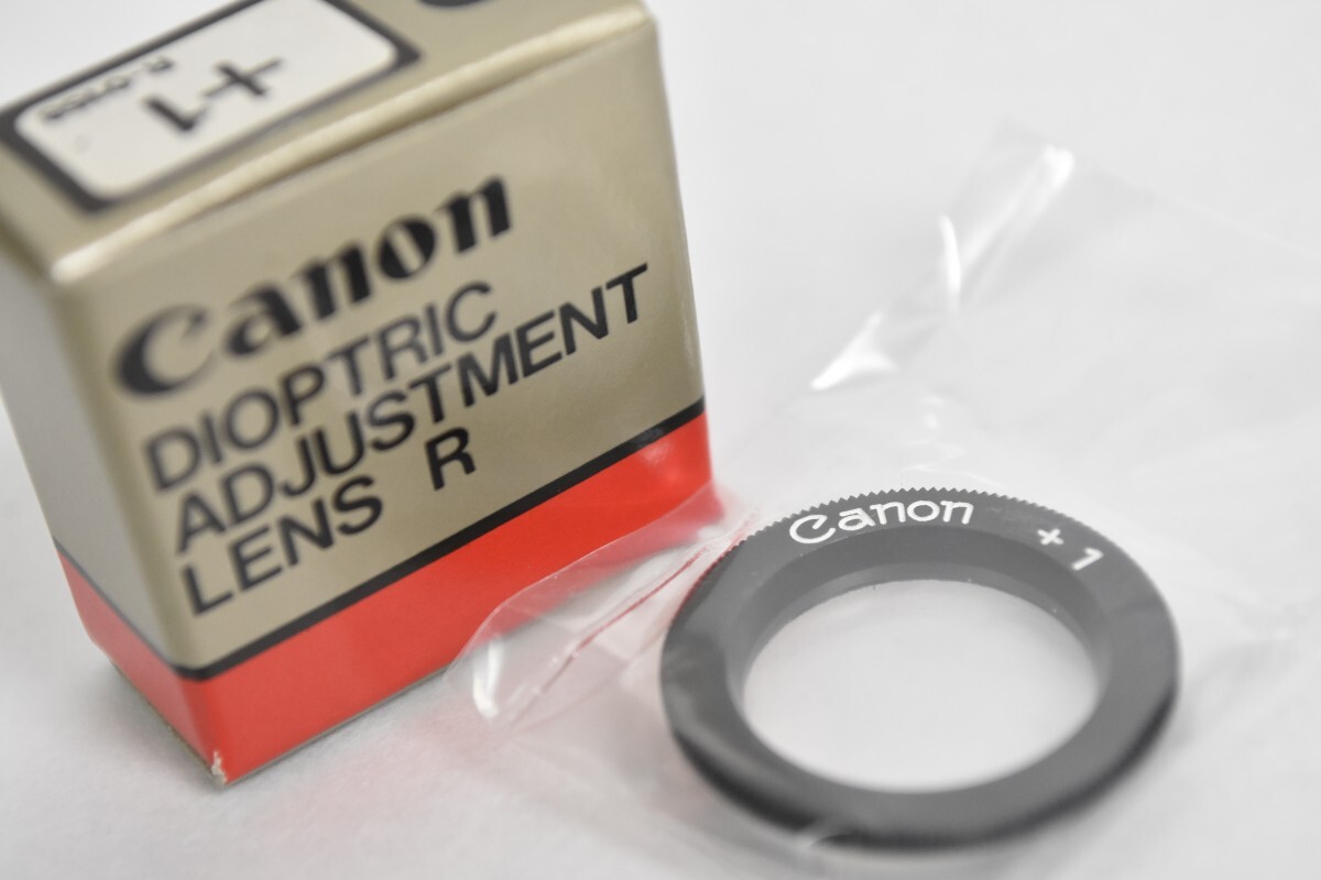 未開封 Canon キャノン DIOPTRIC ADJUSTMENT LENS R +1 F-1用 視度補正レンズ キヤノン 一眼レフ カメラ アクセサリー RR-633G-A/714
