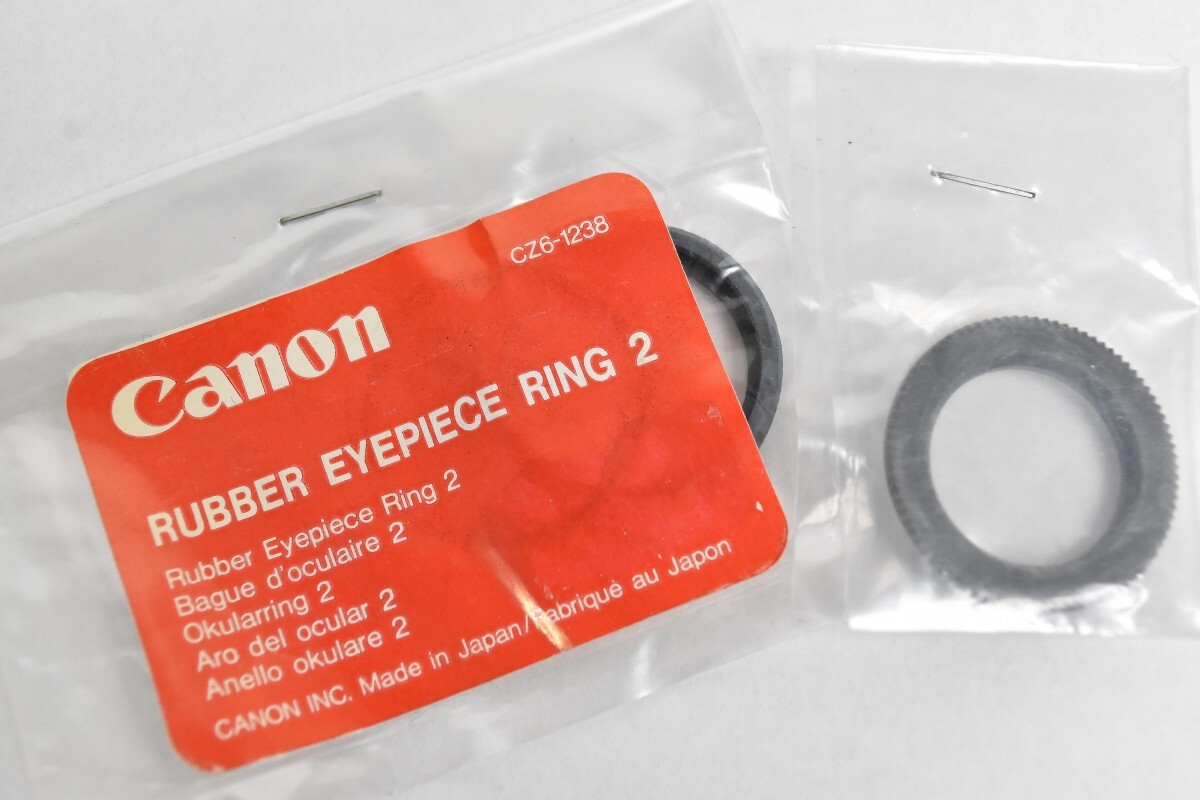未使用 Canon キャノン F-1用 Rubber Eyepiece Ring2 ラバー アイピース ゴム リング2 キヤノン 一眼レフ フィルムカメラ RR-375G-B/714