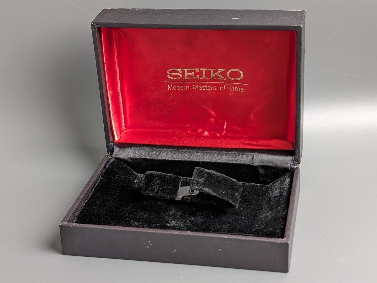 SEIKO Modern Masters of Time 化粧箱 ヴィンテージ セイコー 腕時計 純正 ケース 黒×赤 付属品 RU-198G/023