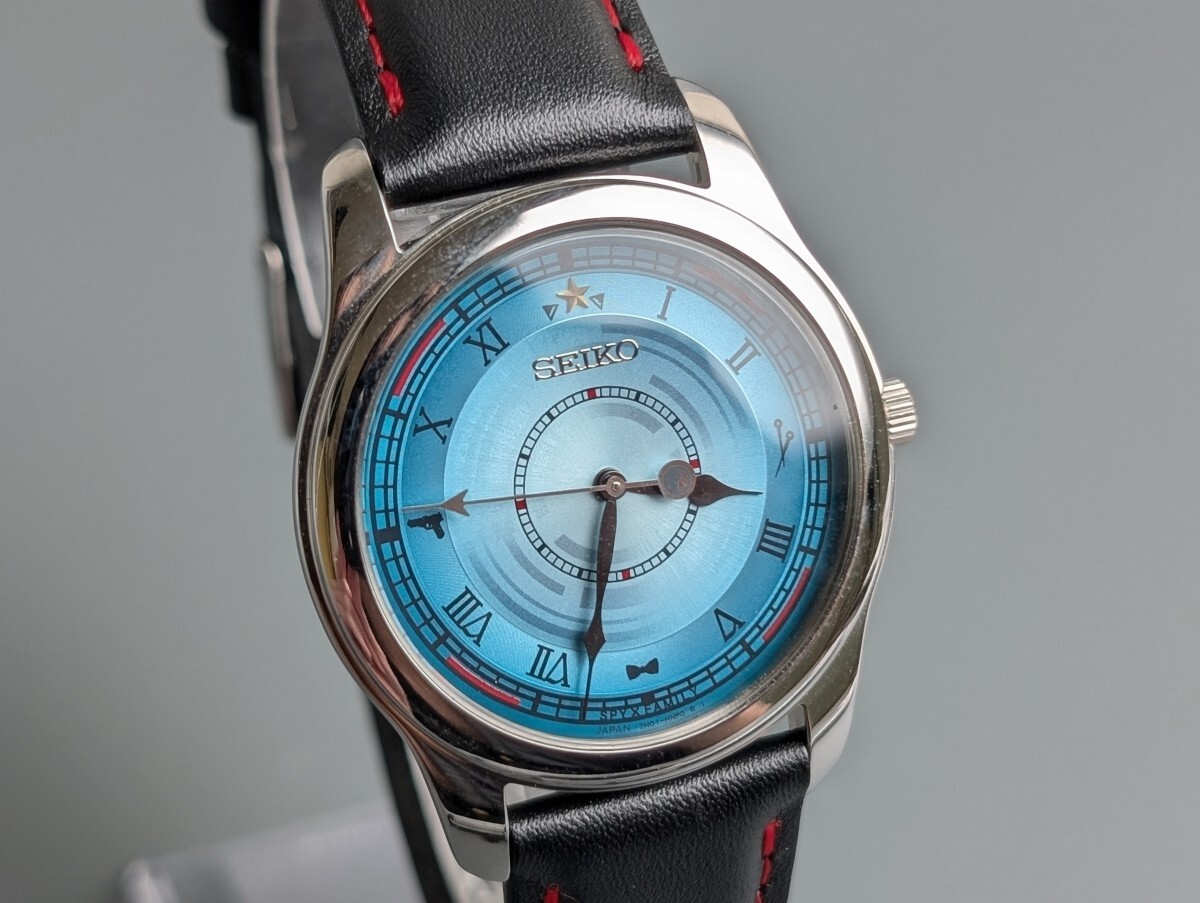 美品 稼働 SEIKO セイコー SPY×FAMILY スパイファミリー 7N01-HDX0 コラボウォッチ 限定 381/2000 クォーツ QZ メンズ 腕時計 RU-387G/018