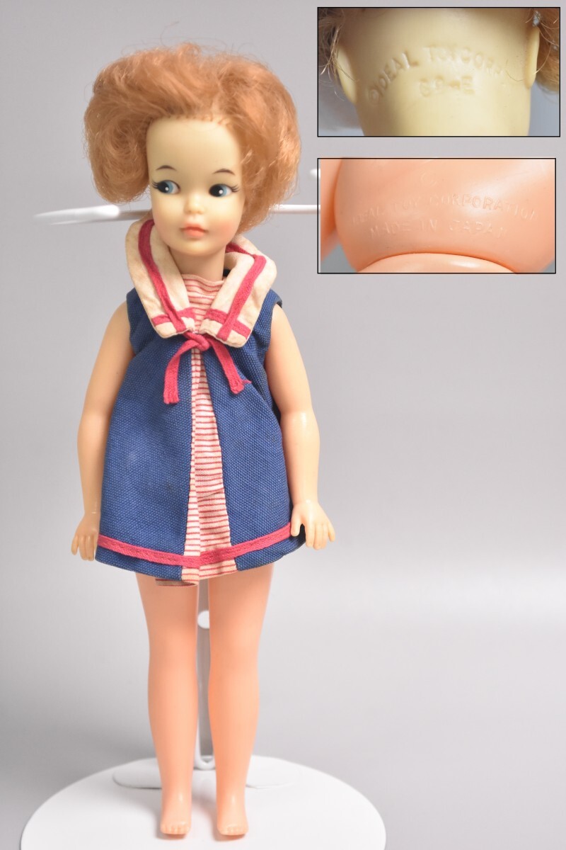 当時物 IDEAL TOY CORP ペッパーちゃん G9-E 24.5㎝ 着せ替え 人形 Tammy Doll アイデアル タミーちゃん フィギュア レトロ RU-254M/020