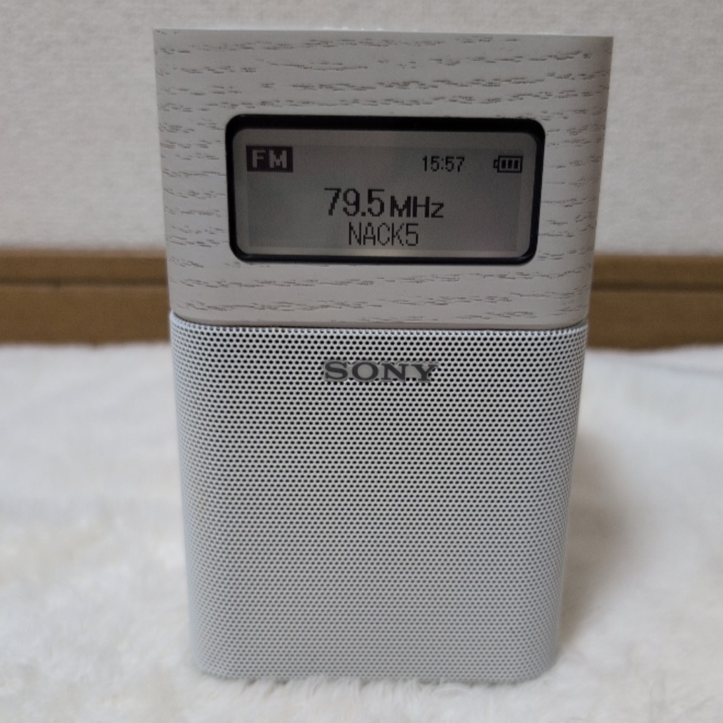 SONY ソニーホームラジオ　 SRF-V1BT ホワイト　ポータブルラジオレコーダー　美品　動作品