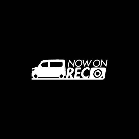 【ドラレコ&セキュリティ】ホンダ N-VAN【JJ1系】録画中 ステッカー