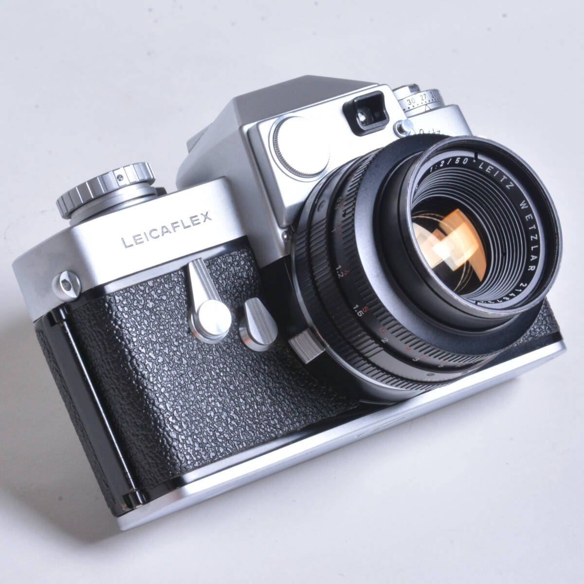 ライカフレックス+赤ズミクロン50mmF2 ■赤文字ズミクロン ■初期型 ■LEICAFLEX ■動作OK