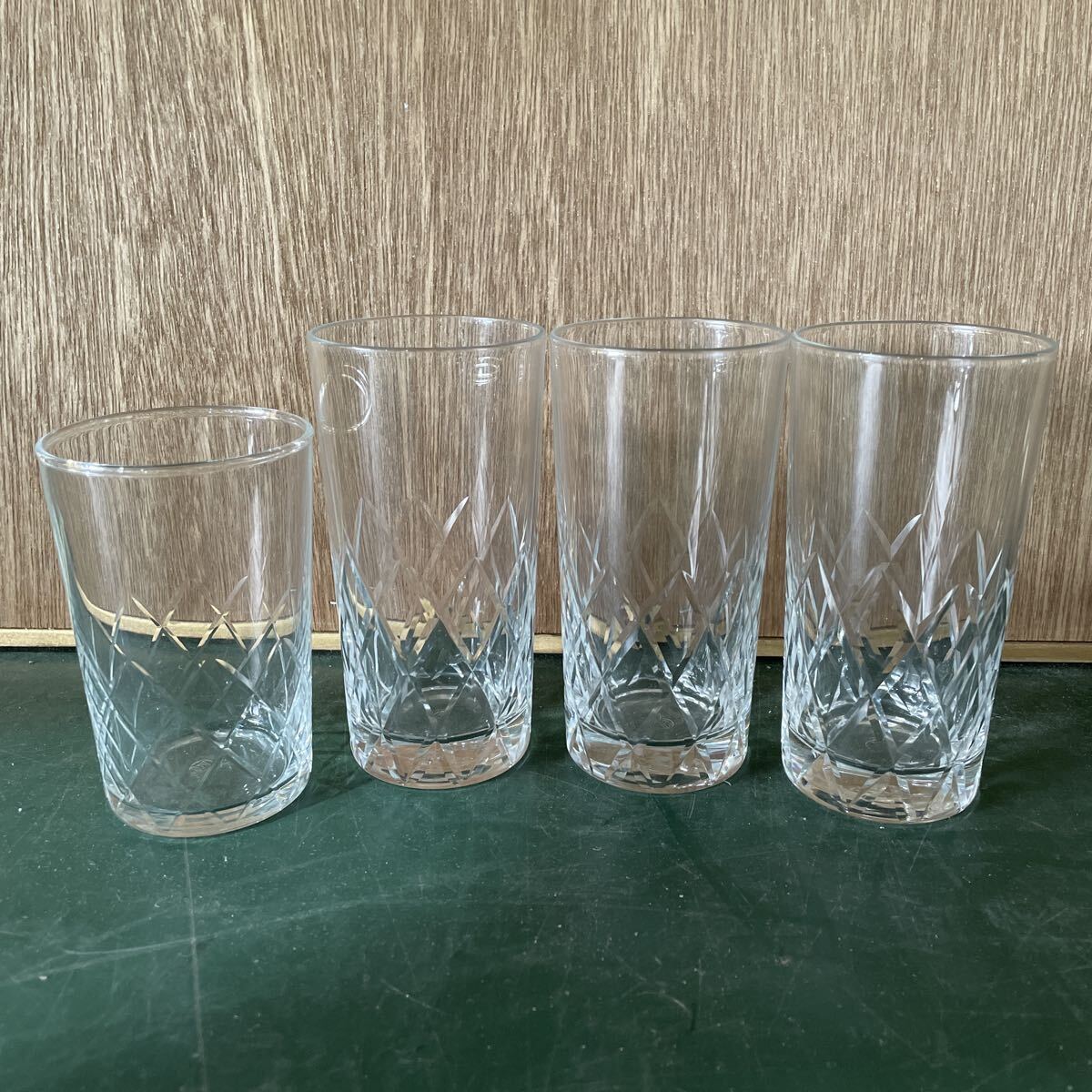 希少 オールドバカラ？　【Baccarat】バカラ　クリスタル タンブラー 4客 ウイスキー グラス 