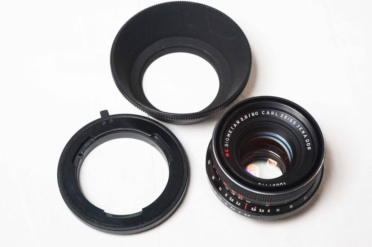 Carl Zeiss Jena DDR MC Biometar 80mm f2.8 ペンタコン6用 ペンタックス645アダプター付き ビオメター ジャンク品