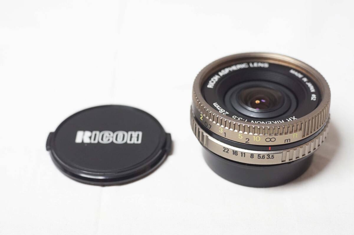 RICOH XR RIKENON 28mm f3.5 リコー ペンタックスKマウント パンケーキ