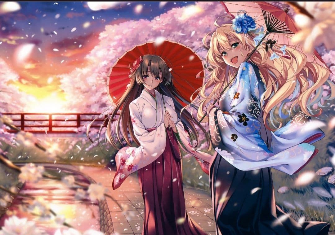 『絵師100人展06』ピロ水 夕桜-ゆうざくら- 複製原画 まほ～びん 複製イラスト キャラファイングラフ 新品未開封 正規品 1円スタート