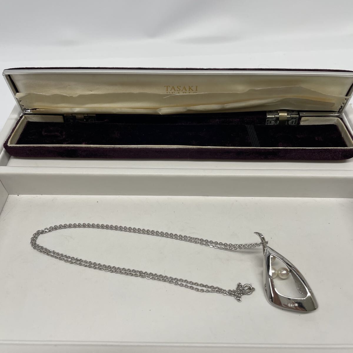 TASAKI タサキ 田崎真珠 パール ネックレス シルバー SILVER刻印 刻印あり 10グラム